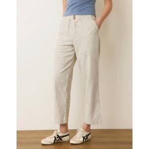 Marine Layer Cropped Pull On Trousers XL Beachy Coastal Casual Pants